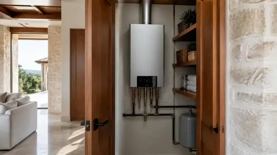 Tankless Water Heater in West Austin Home | Lantz Home Services
