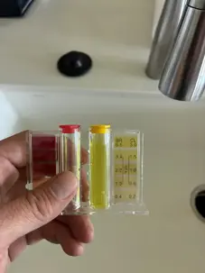 Austin plumbing hard water chlorine test, Lantz Home Services