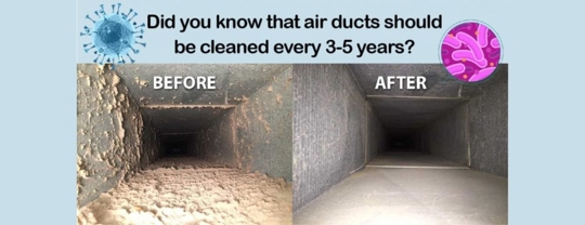 before and after of duct cleaning